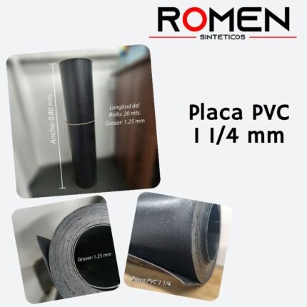 Placa PVC de 1 1/4 mm